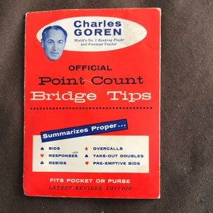 Vintage bridge tips pocket mini book